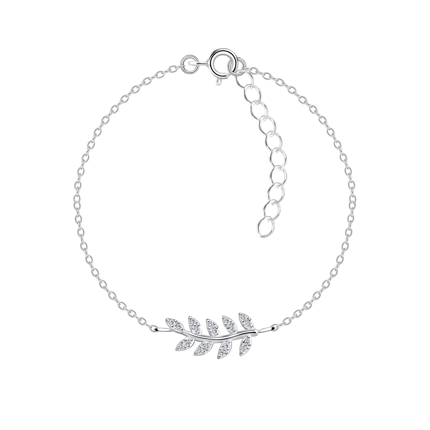 Bracelet ma Feuille Argent 925