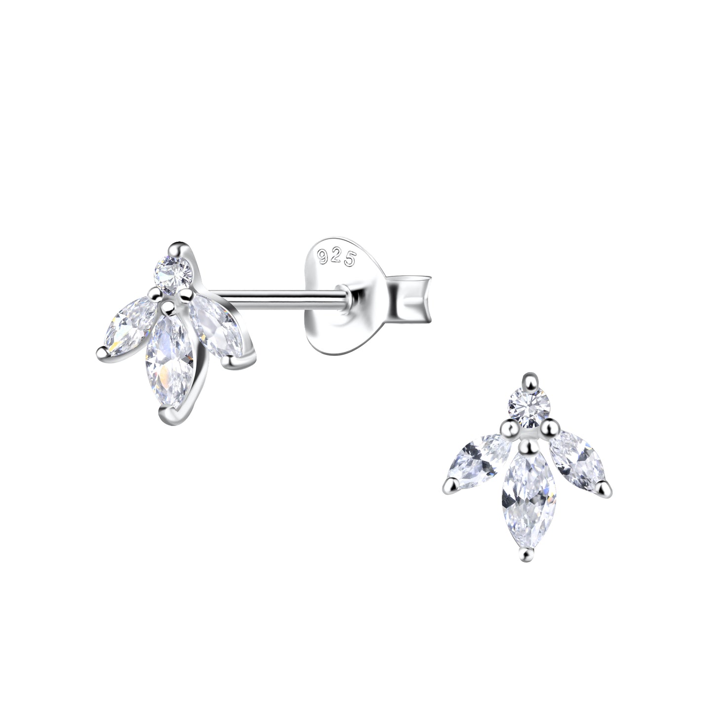 Boucles d'oreilles Pétales Argent 925