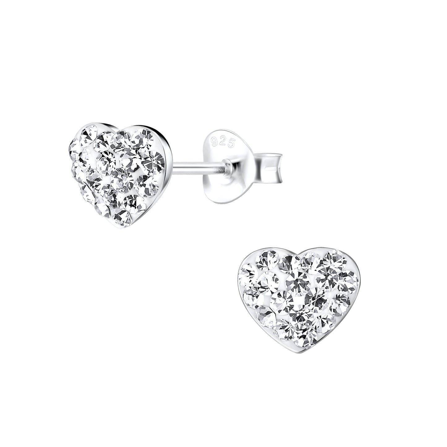 Boucles d'oreilles Coeur Argent 925