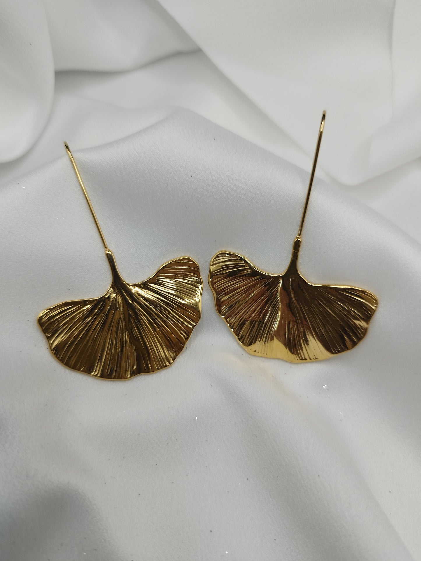 Boucles d'oreilles Ma Feuille Plaqué Or 18K