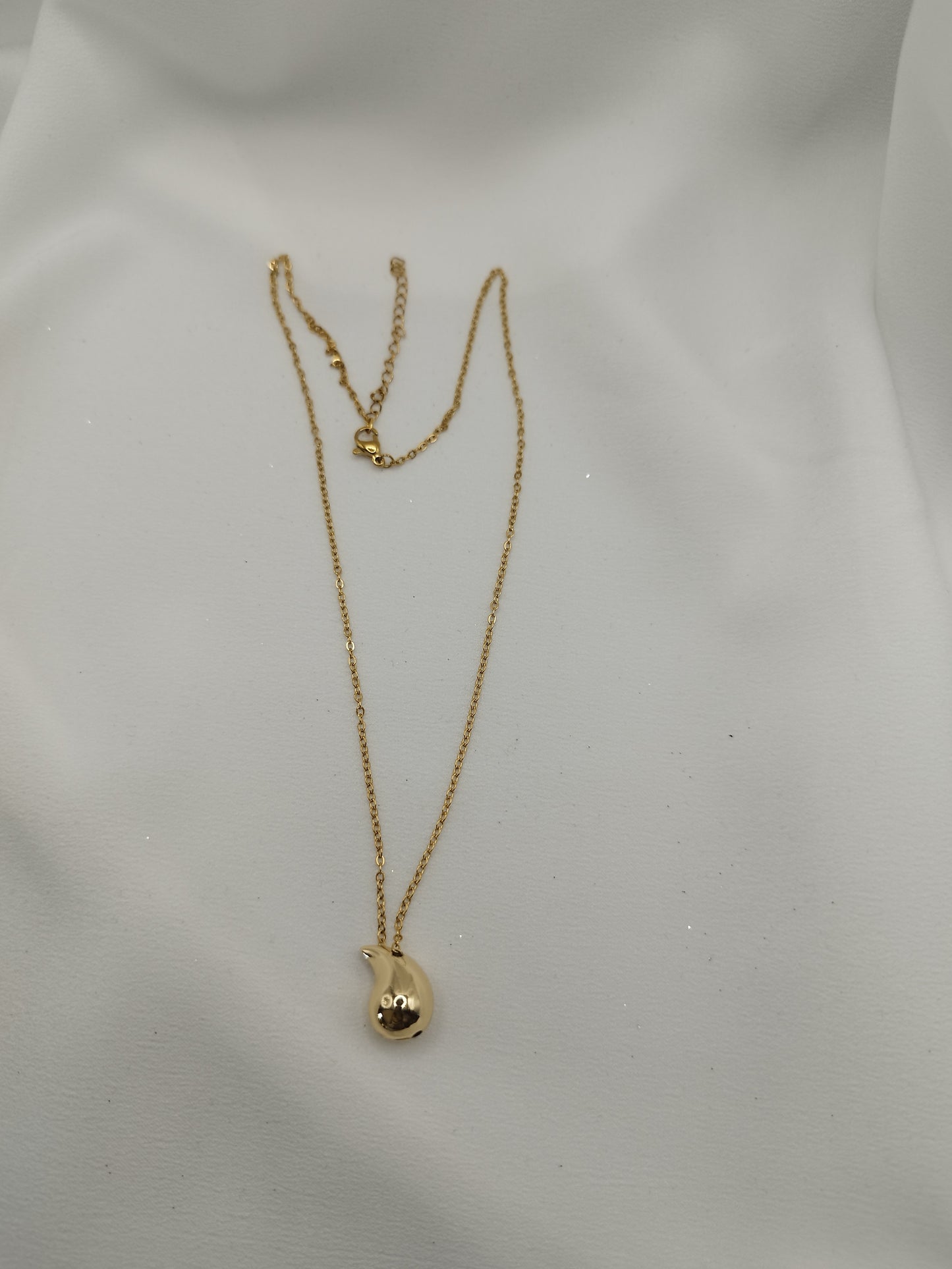 Collier Goutte D'Eau Plaqué Or 18K