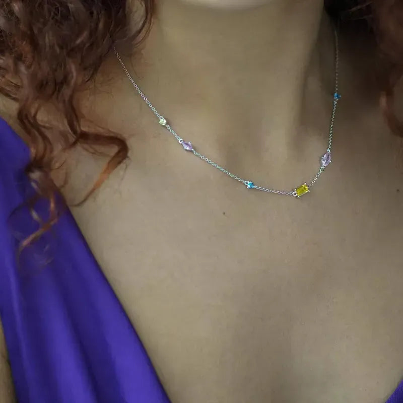 Collier Zéli argenté