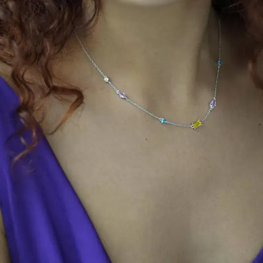 Collier Zéli argenté